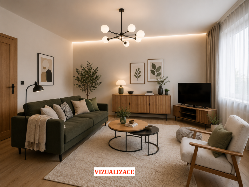 OBÝVACÍ POKOJ – VIZUALIZACE